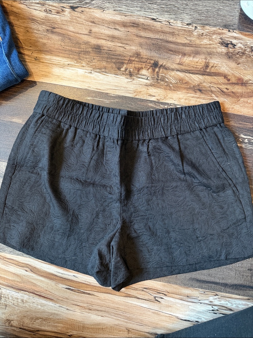 J.Crew Factory Jacquard Boardwalk Pull-On Shorts – Black – Size 4